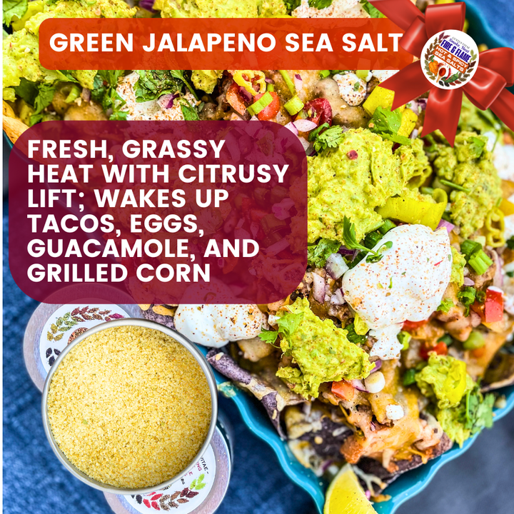 Hot & Spicy Sea Salts: Smoke, Heat, Fire & Flame | Gift Pack Set of 3