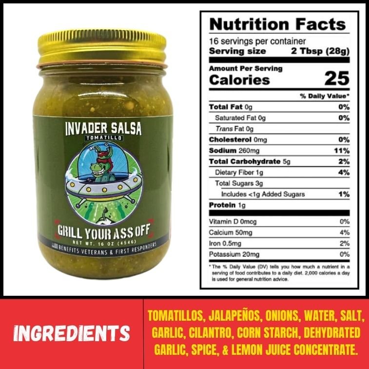 Invader Tomatillo Salsa - BBQRubs.com