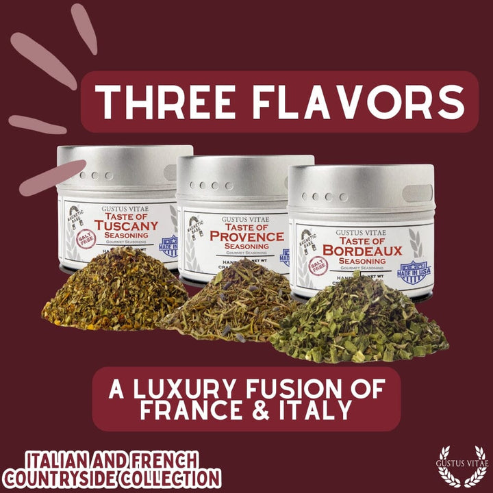 Italian and French Countryside Spice Blend Collection - 3 Tins - BBQRubs.com