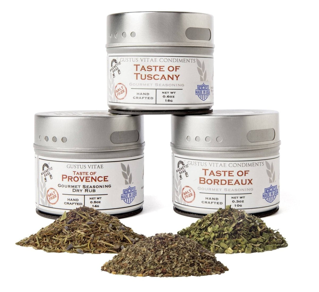Italian and French Countryside Spice Blend Collection - 3 Tins - BBQRubs.com