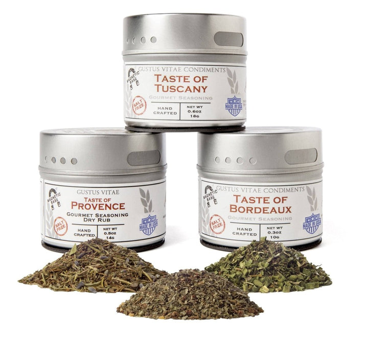 Italian and French Countryside Spice Blend Collection - 3 Tins - BBQRubs.com