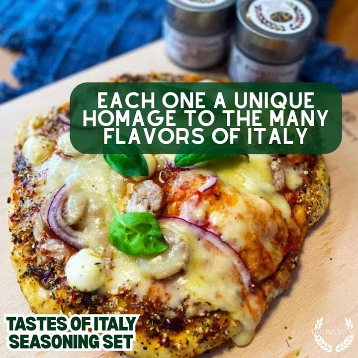 Italian Seasoning Gift Set - Tastes of Italy - Artisanal Spice Blends Six Pack - BBQRubs.com
