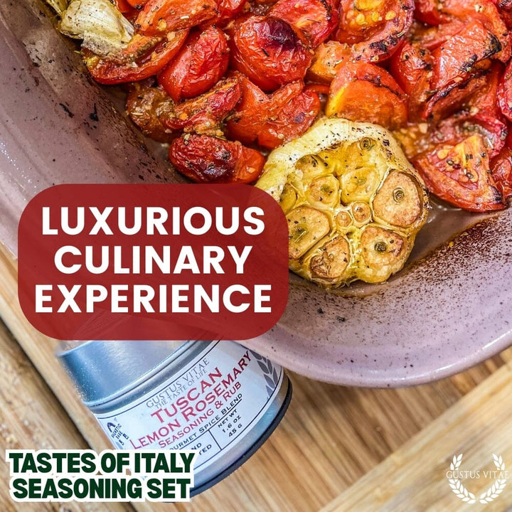 Italian Seasoning Gift Set - Tastes of Italy - Artisanal Spice Blends Six Pack - BBQRubs.com