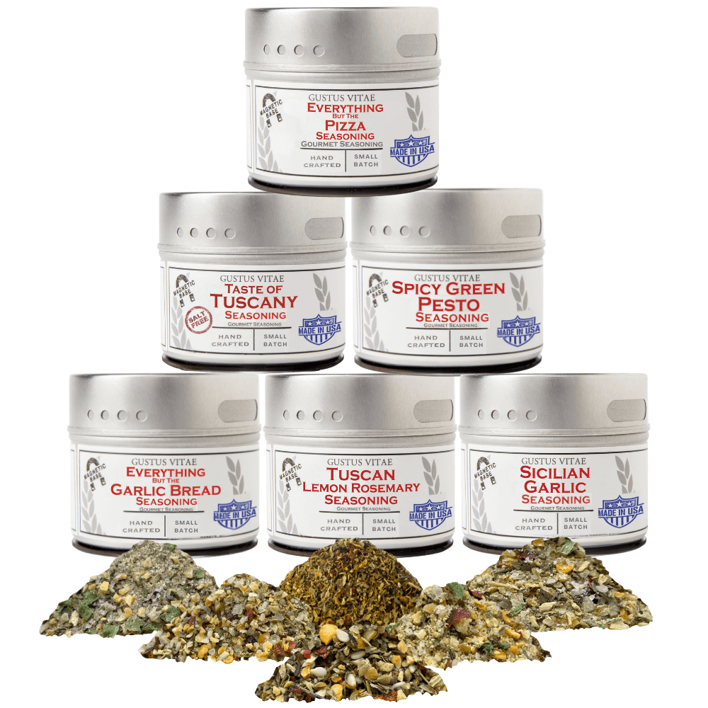 Italian Seasoning Gift Set - Tastes of Italy - Artisanal Spice Blends Six Pack - BBQRubs.com