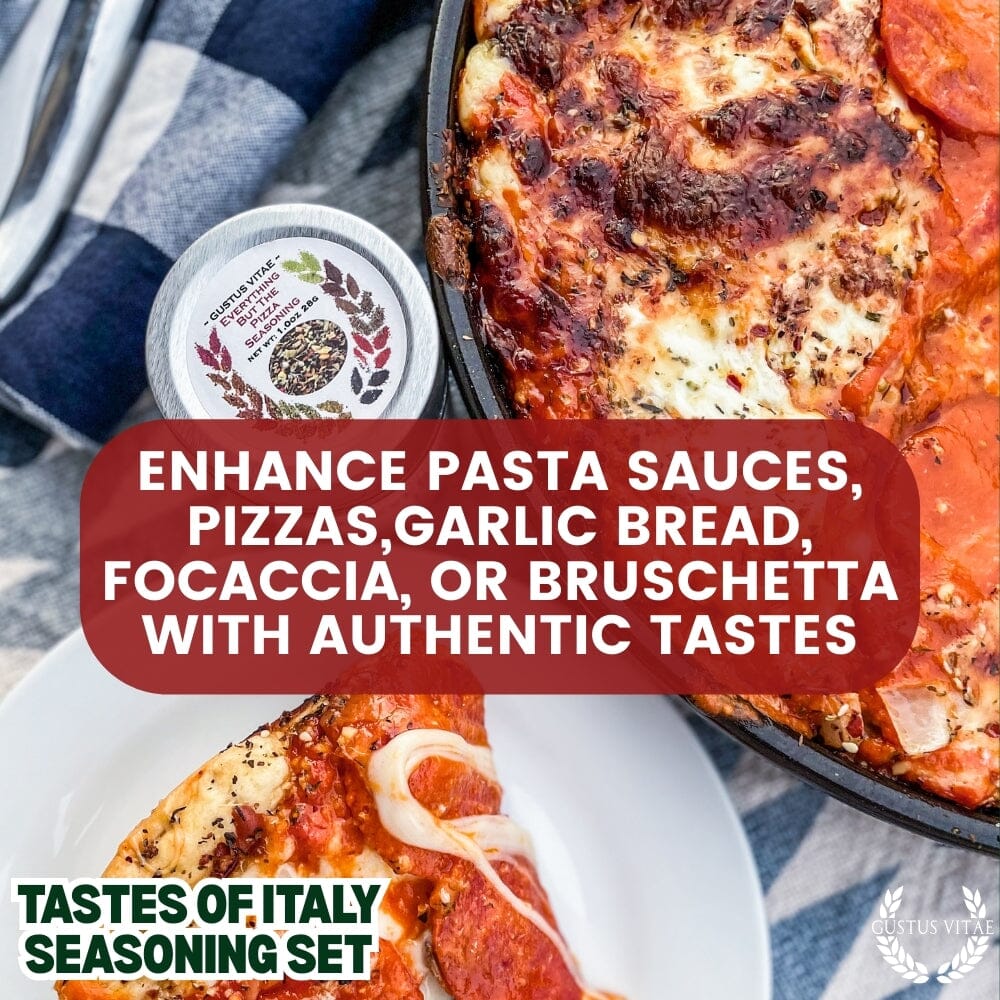 Italian Seasoning Gift Set - Tastes of Italy - Artisanal Spice Blends Six Pack