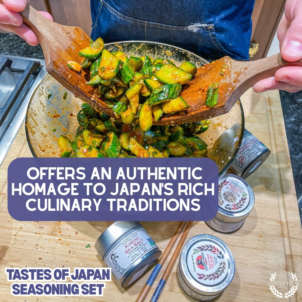 Japanese Seasoning Gift Set - Tastes of Japan - Artisanal Spice Blends Six Pack - BBQRubs.com