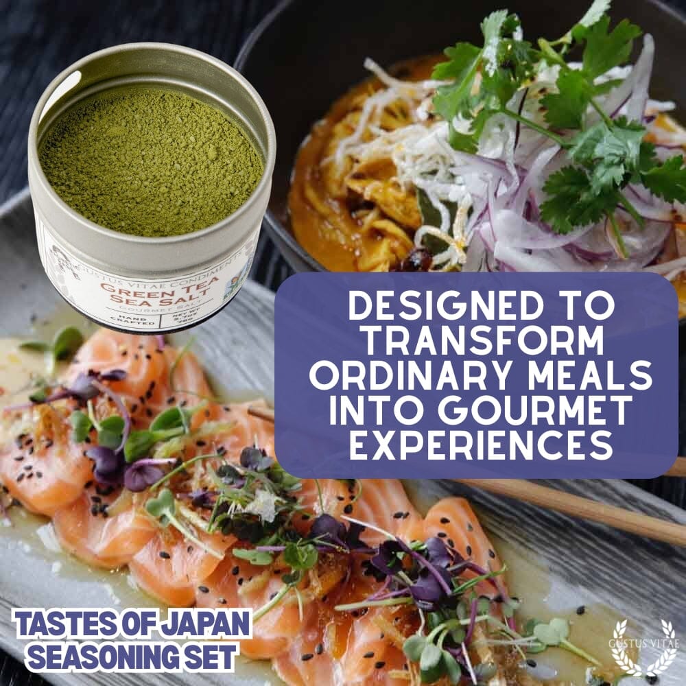 Japanese Seasoning Gift Set - Tastes of Japan - Artisanal Spice Blends Six Pack - BBQRubs.com