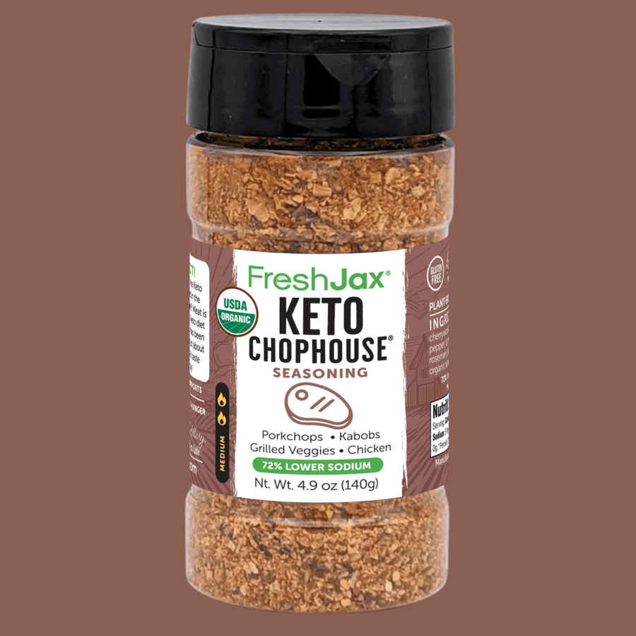 Keto Chophouse® Organic Steak Seasoning – Low Sodium Bold Flavor for Steak, Pork & Veggies - BBQRubs.com