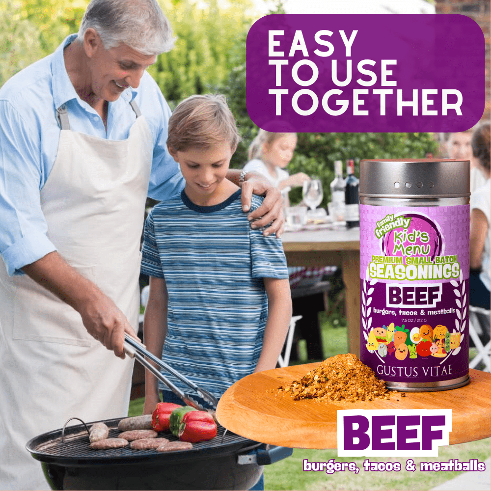 Kid’s Menu: Beef: Burgers, Tacos & Meatballs Seasoning