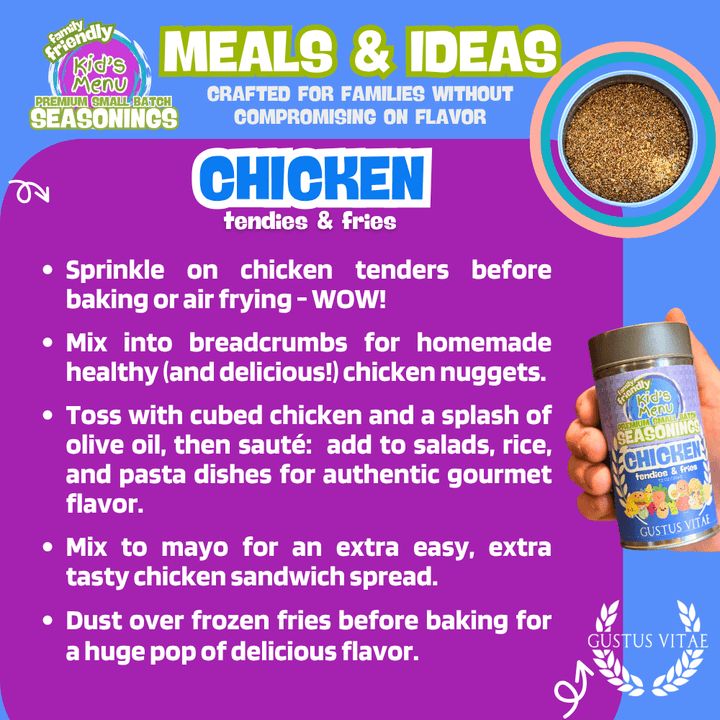 Kid’s Menu: Chicken - Tendies & Fries Gourmet Seasoning Mix - BBQRubs.com