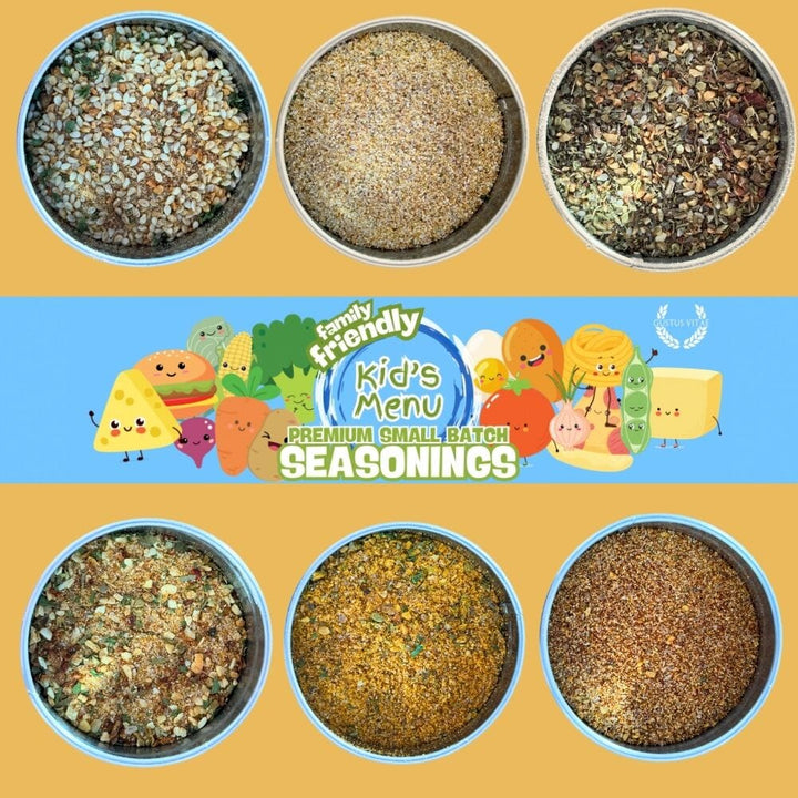 Kid's Menu Deluxe Seasoning Collection | Set of 6 XL Tins