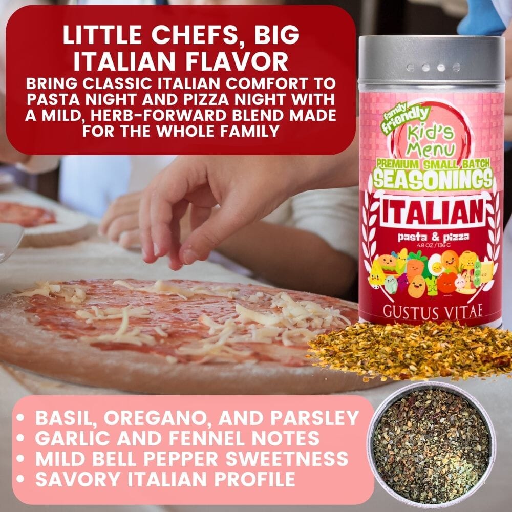 Kid's Menu Deluxe Seasoning Collection | Set of 6 XL Tins