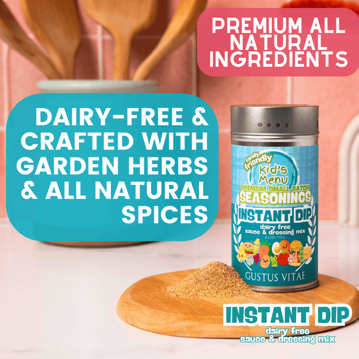 Kid’s Menu: Instant Dip: Dairy-Free Sauce & Dressing Mix