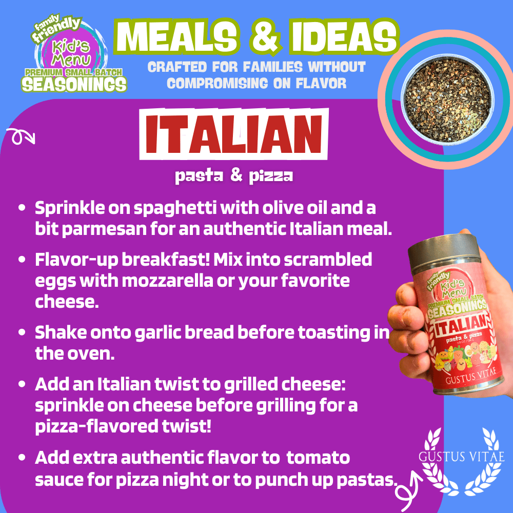 Kid’s Menu: Italian: Pasta & Pizza Seasoning - BBQRubs.com