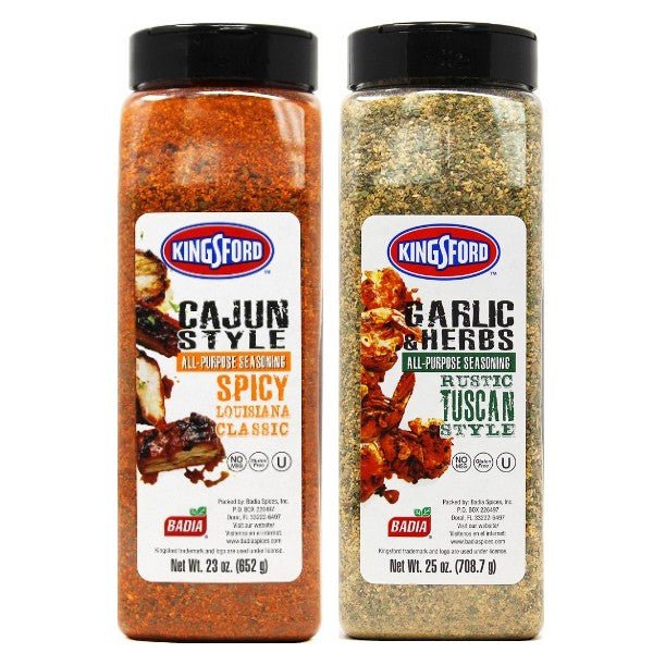 Kingsford Cajun Style & Garlic Herbs All-Purpose Seasoning Big Bundle - BBQRubs.com