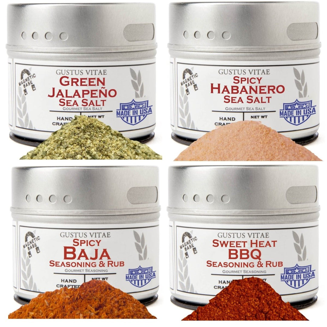 Kitchen, Cooking and Grilling Essentials – The Spicy Collection | Set of 4 - BBQRubs.com