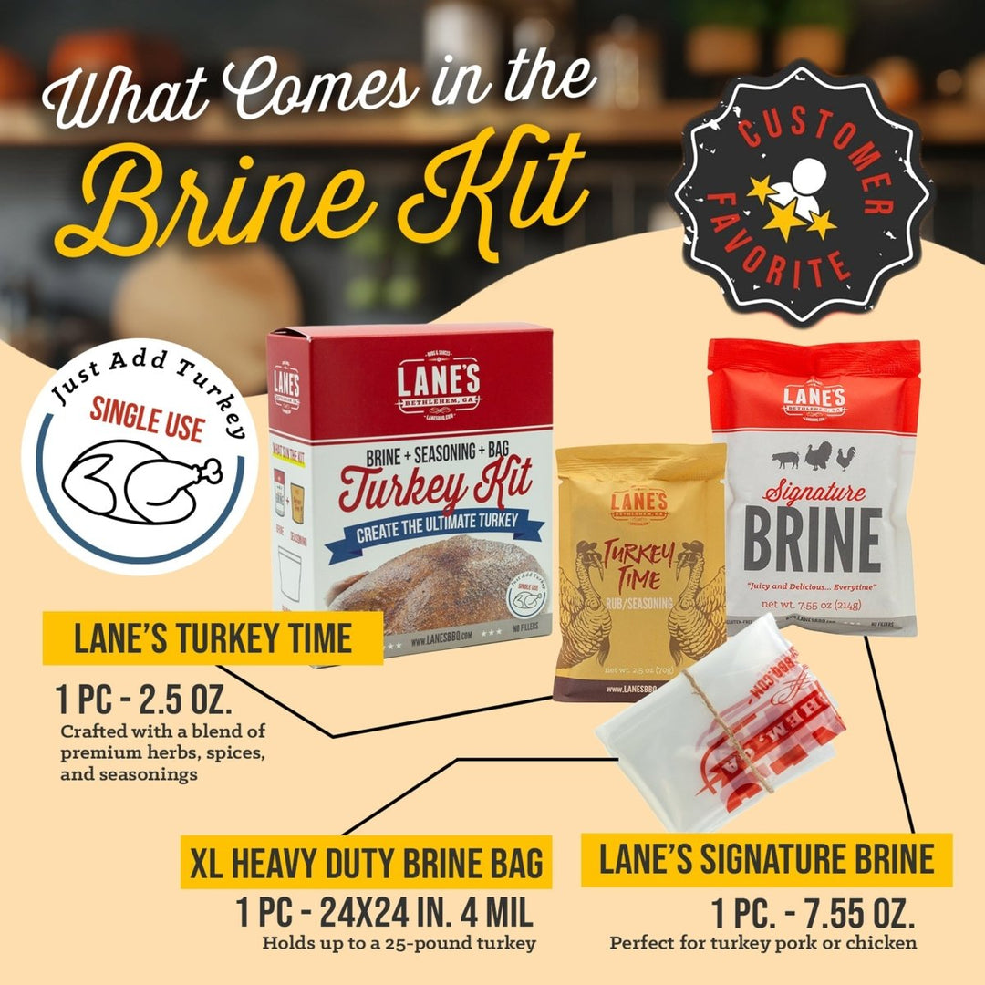 Lane's Turkey Brine Kit - Single Use - BBQRubs.com