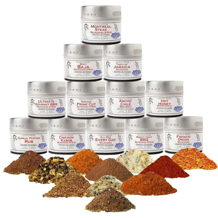Luxury BBQ House Reserve Seasonings | Set of 12 Tins