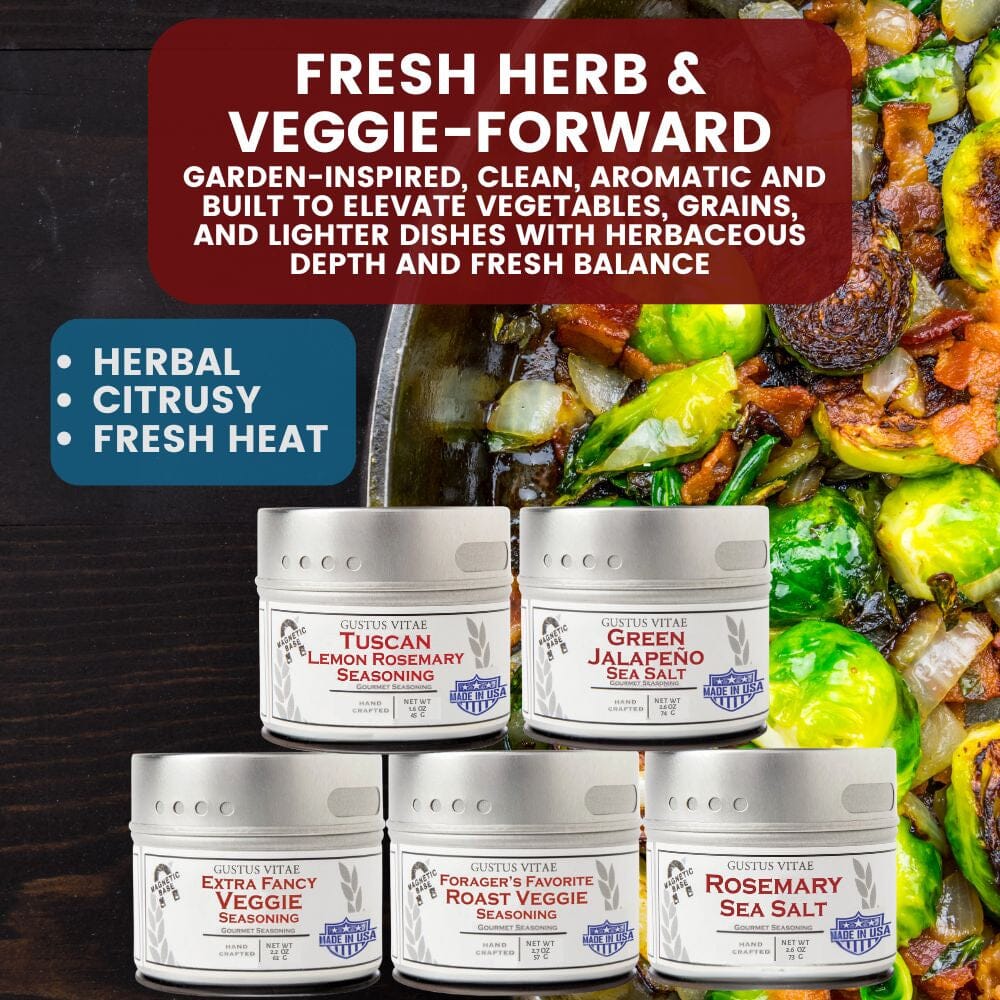 Luxury Pantry Refresh | House Favorites Seasonings & Sea Salts | Set of 20 Tins
