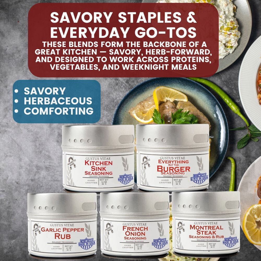 Luxury Pantry Refresh | House Favorites Seasonings & Sea Salts | Set of 20 Tins