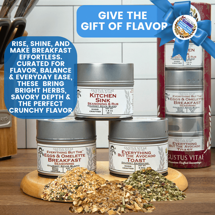 Made for Breakfast: The Morning Table Seasonings | Gift Pack Set of 3 - BBQRubs.com