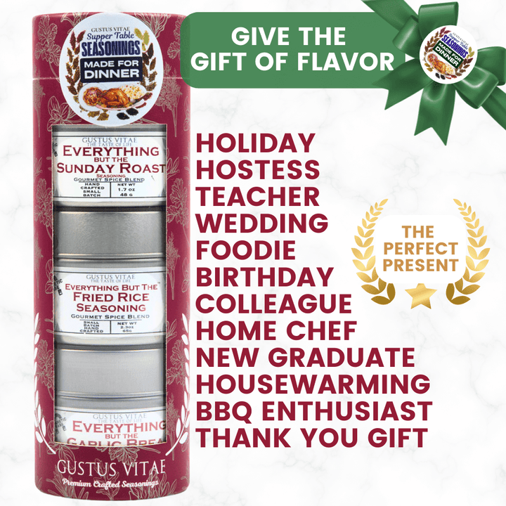 Made for Dinner: Supper Table Seasonings  | Gift Pack Set of 3