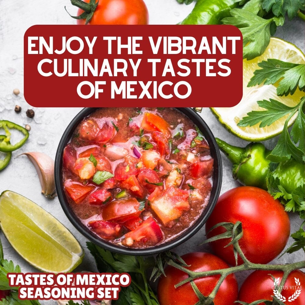Mexican Seasoning Gift Set - Tastes of Mexico - Artisanal Spice Blends Six Pack - BBQRubs.com