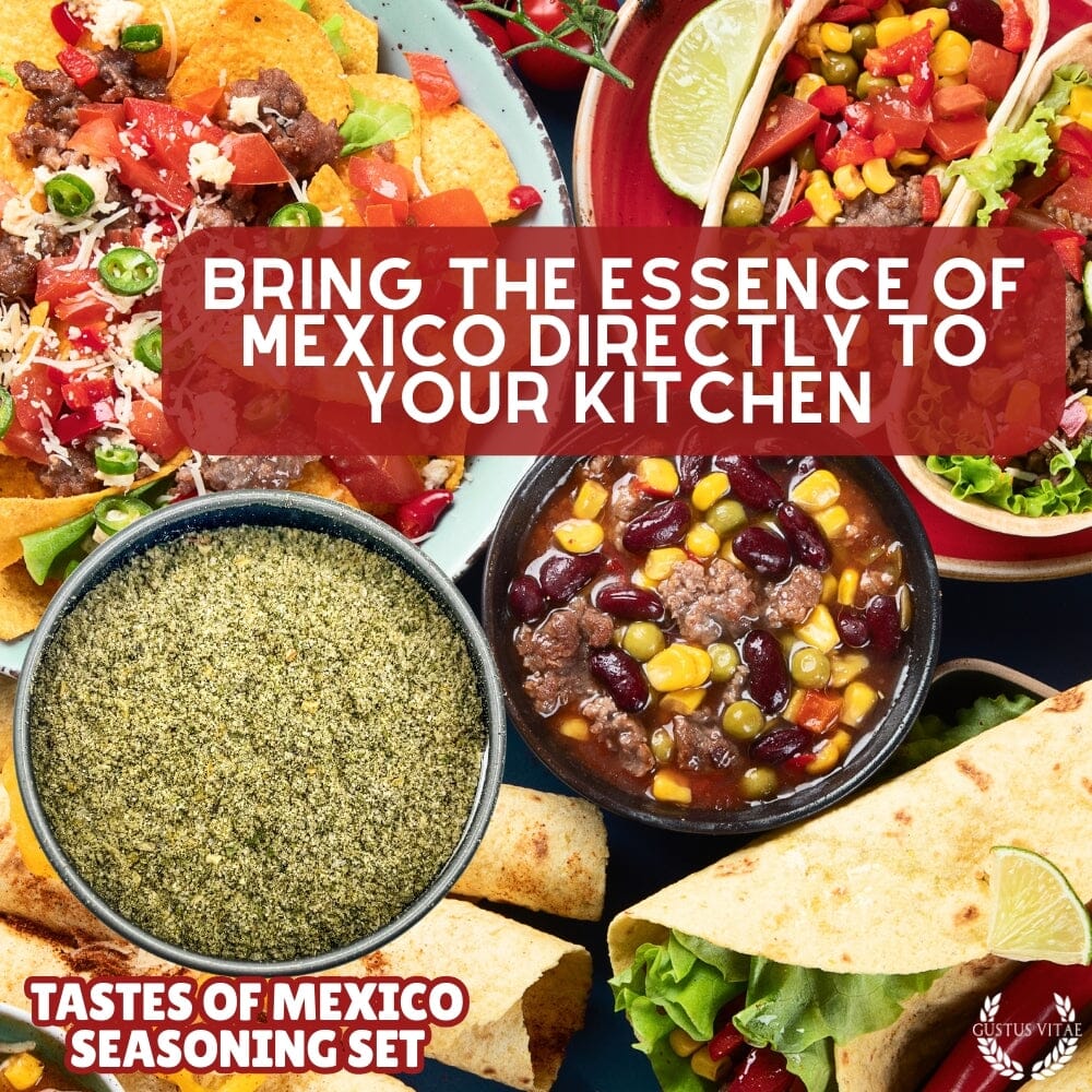 Mexican Seasoning Gift Set - Tastes of Mexico - Artisanal Spice Blends Six Pack - BBQRubs.com