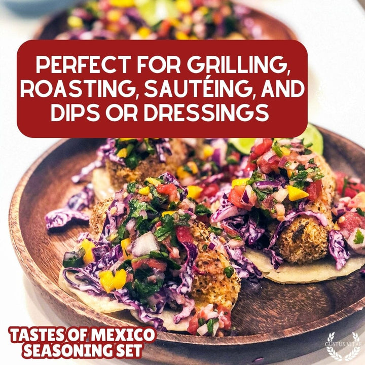 Mexican Seasoning Gift Set - Tastes of Mexico - Artisanal Spice Blends Six Pack - BBQRubs.com
