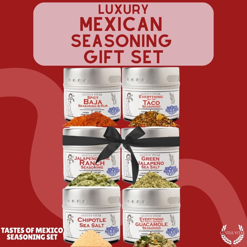 Mexican Seasoning Gift Set - Tastes of Mexico - Artisanal Spice Blends Six Pack - BBQRubs.com