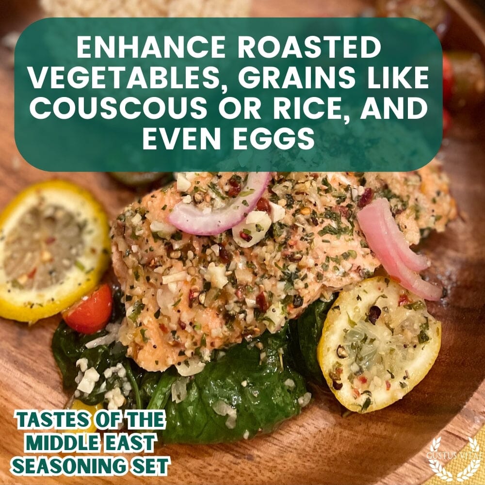 Middle Eastern Seasoning Gift Set - Tastes of The Middle East - Artisanal Spice Blends Six Pack - BBQRubs.com