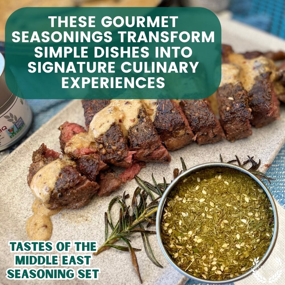 Middle Eastern Seasoning Gift Set - Tastes of The Middle East - Artisanal Spice Blends Six Pack - BBQRubs.com