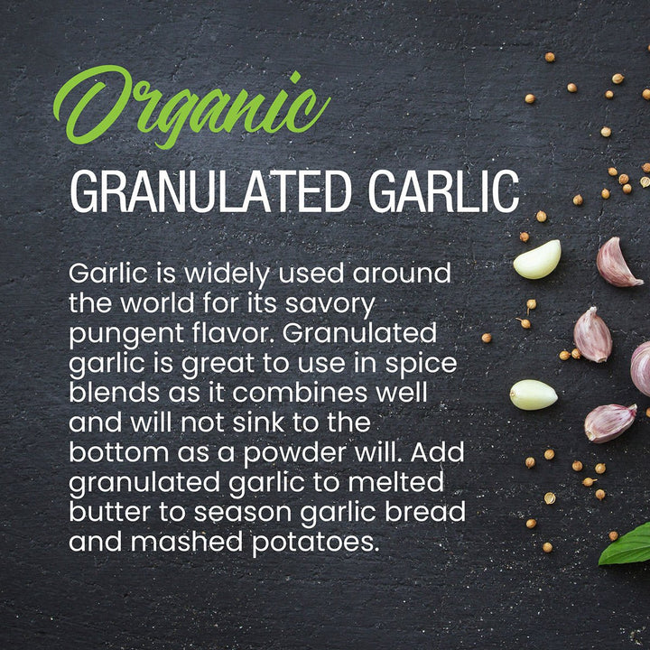 Organic Granulated Garlic - BBQRubs.com