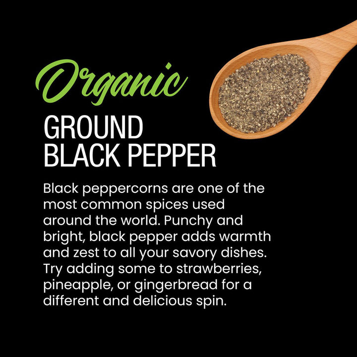 Organic Ground Black Pepper - BBQRubs.com