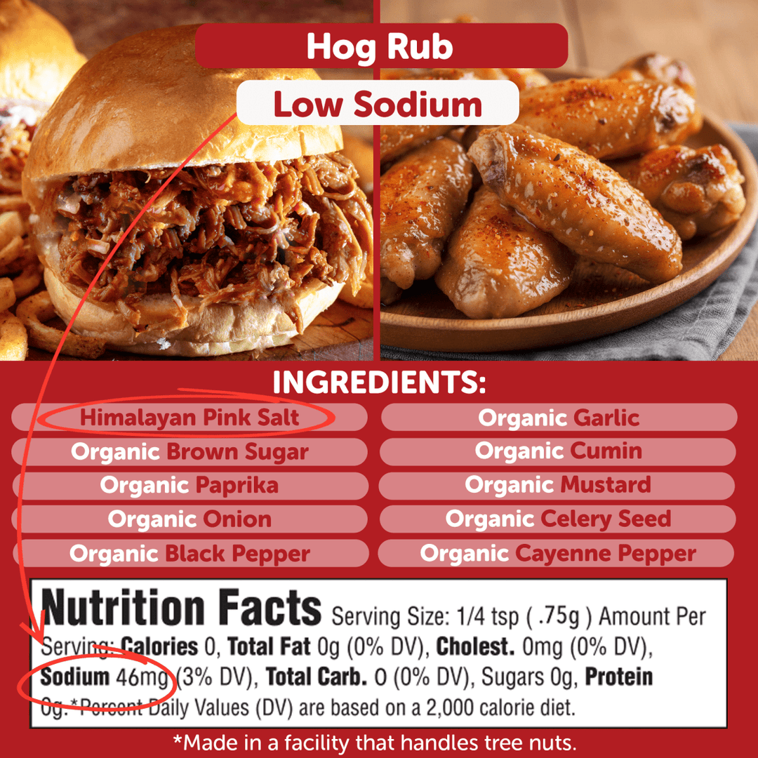Organic Hog Rub – Low Sodium Sweet & Smoky Pork BBQ Seasoning - BBQRubs.com