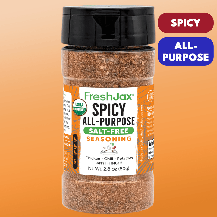 Organic Salt-Free Spicy All-Purpose Seasoning – Bold Heat No Sodium - BBQRubs.com