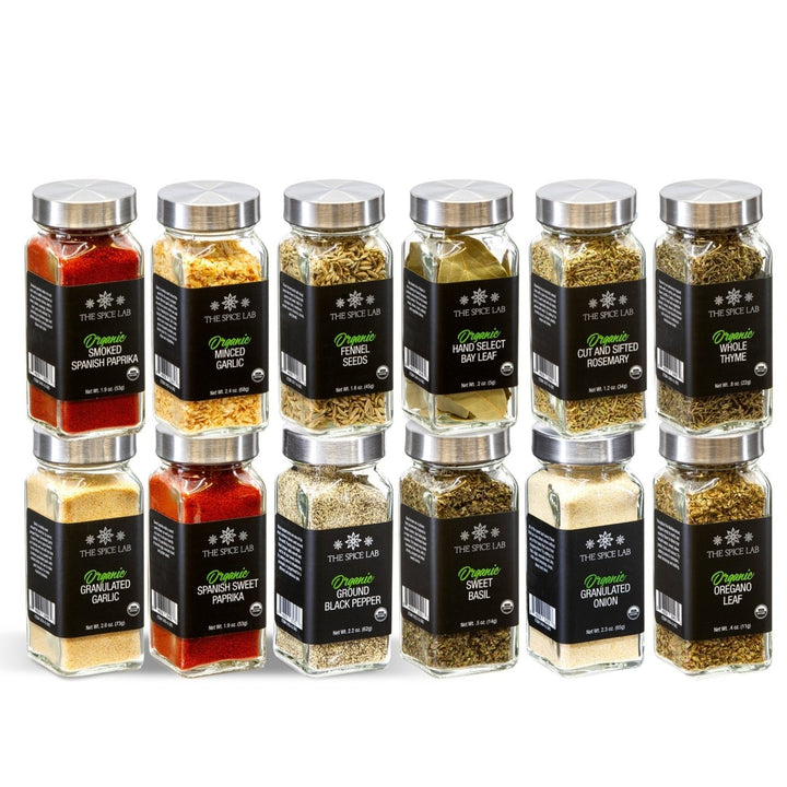 Organic Spice Set - 12 Jars - BBQRubs.com
