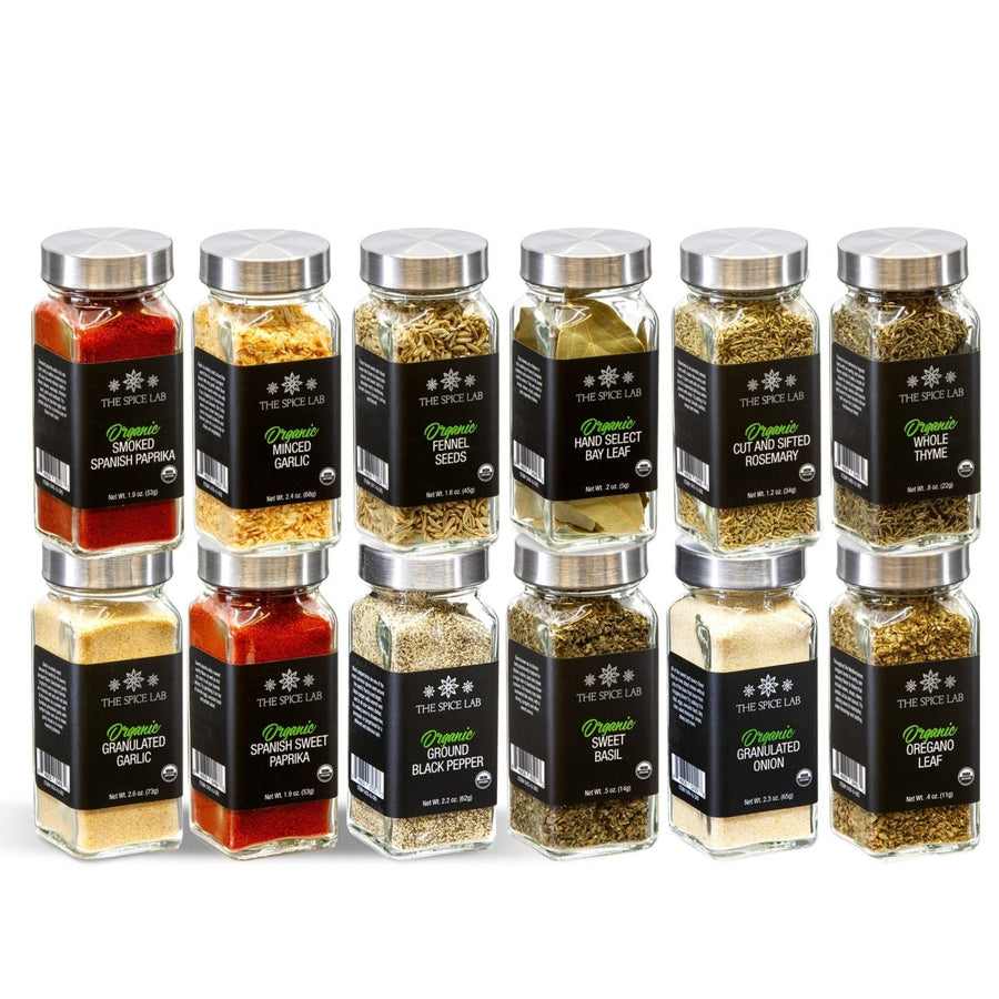 Organic Spice Set - 12 Jars - BBQRubs.com