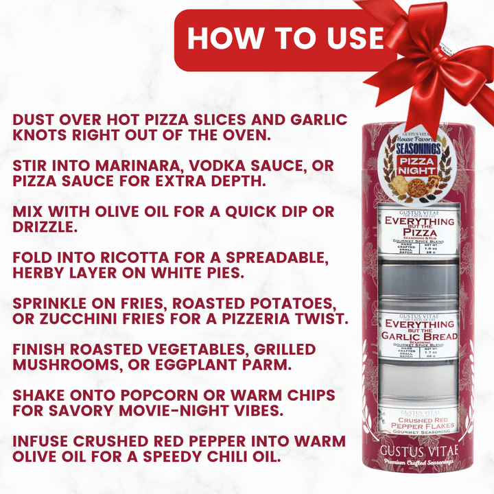Pizza Night House Favorite Seasonings | Gift Pack Set of 3