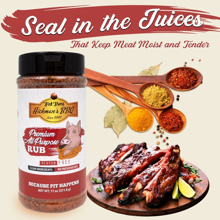 Premium All Purpose Gluten Free Keto Friendly BBQ Rub 11 oz - BBQRubs.com