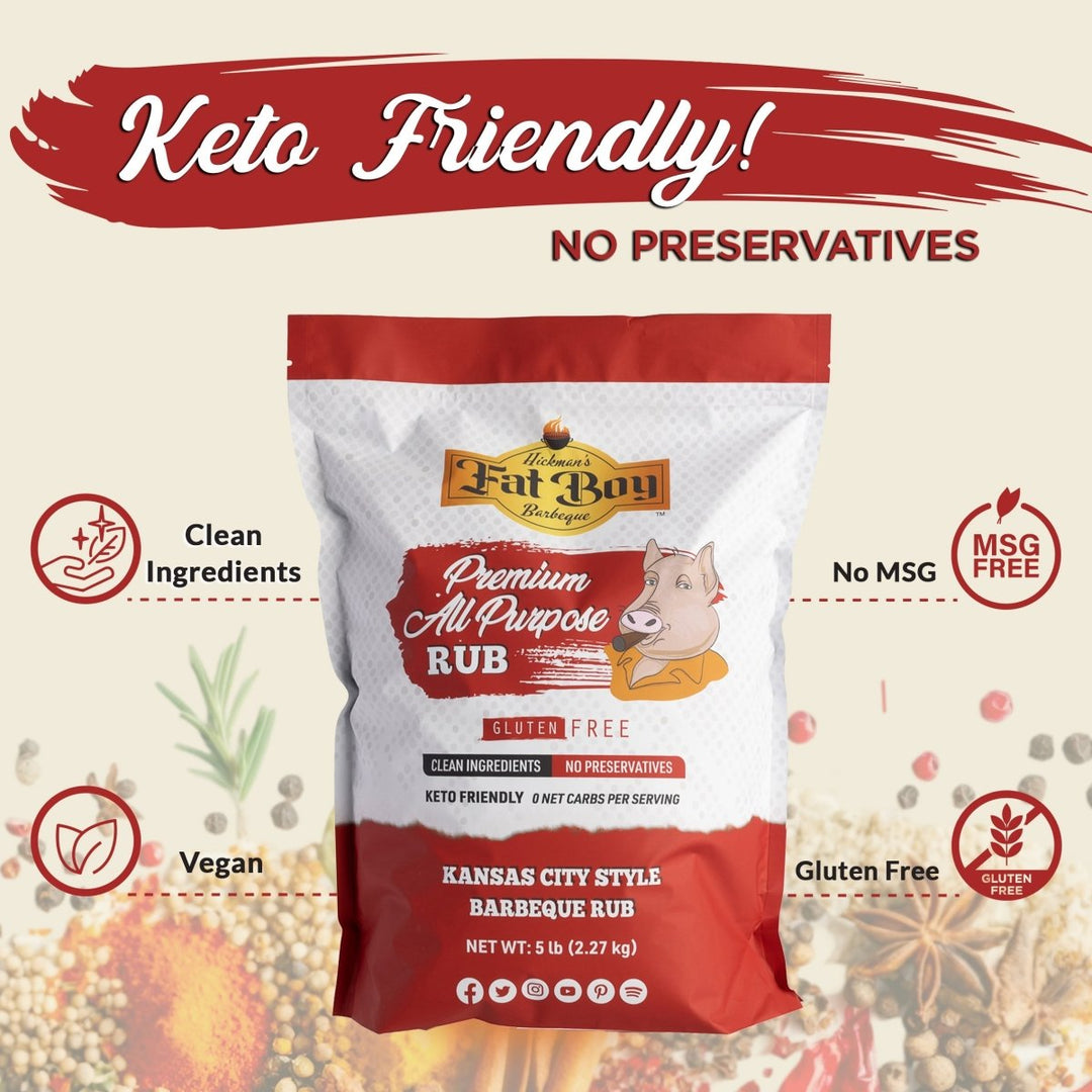 Premium All Purpose Gluten Free Natural BBQ Rub 5 lb - BBQRubs.com