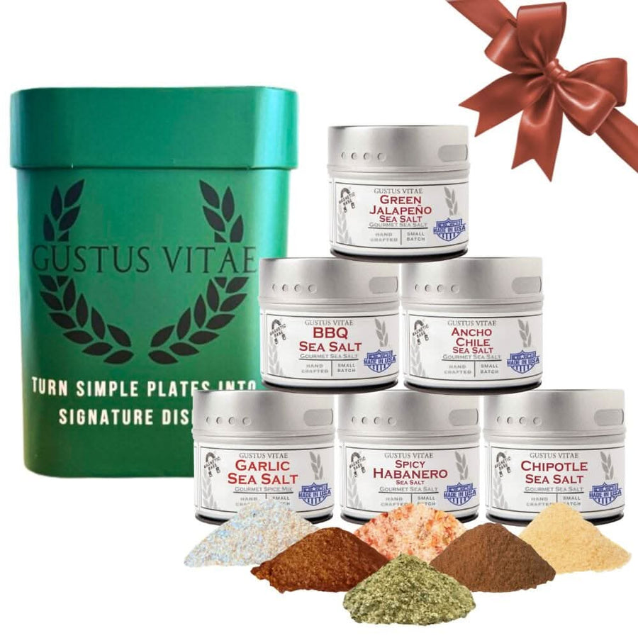 Pro Series BBQ & Grilling Sea Salts Gift Box | Gift Packaged Sea Salts Collection | Set of 6 - BBQRubs.com