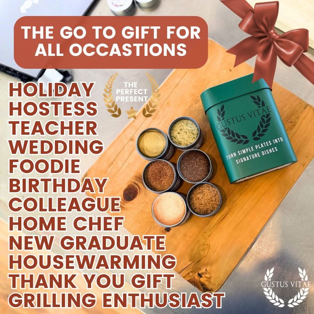 Pro Series BBQ & Grilling Sea Salts Gift Box | Gift Packaged Sea Salts Collection | Set of 6