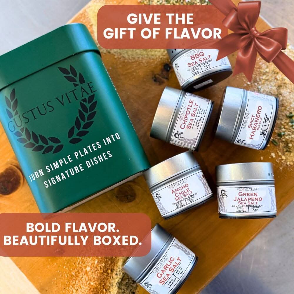 Pro Series BBQ & Grilling Sea Salts Gift Box | Gift Packaged Sea Salts Collection | Set of 6