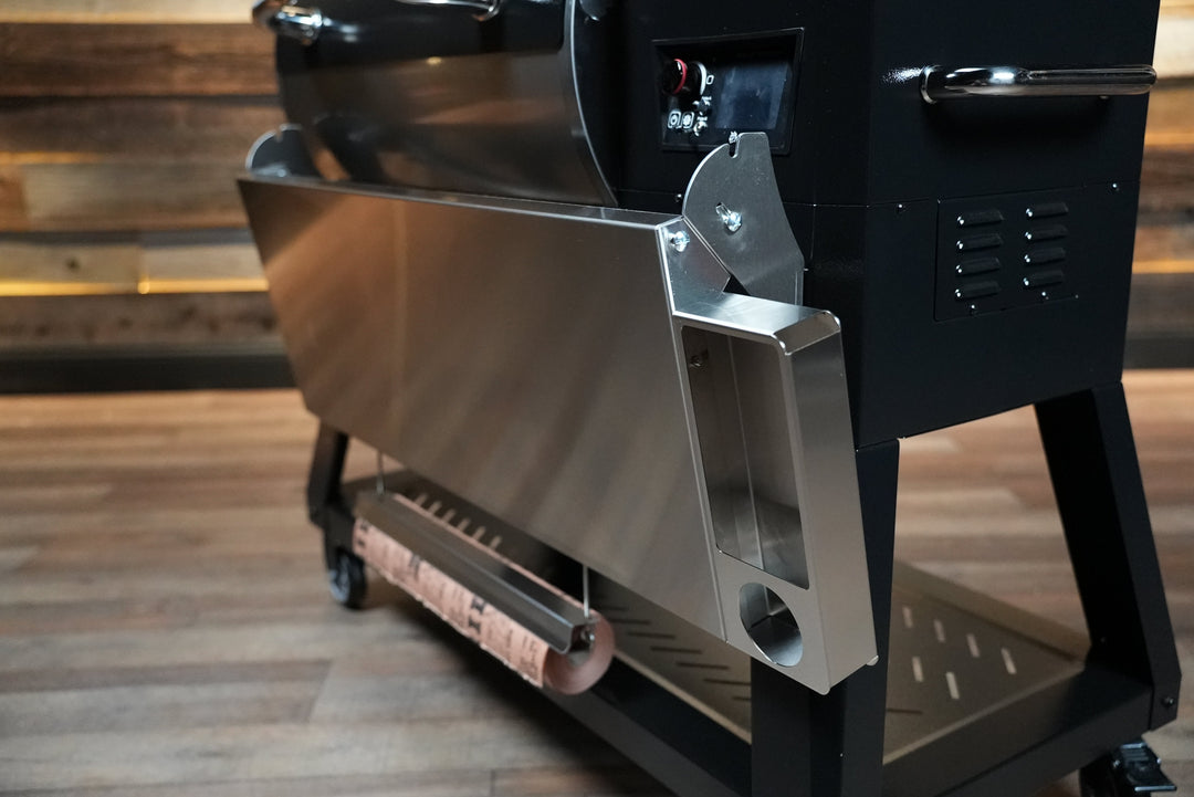 Recteq RT-800 / Deck Boss 800 | Pimp My Grill® Tactical Stainless Folding Front Shelf