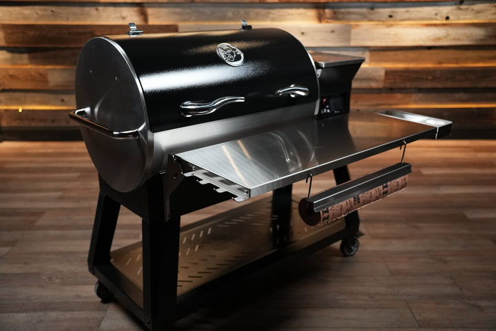 Recteq RT-800 / Deck Boss 800 | Pimp My Grill® Tactical Stainless Folding Front Shelf