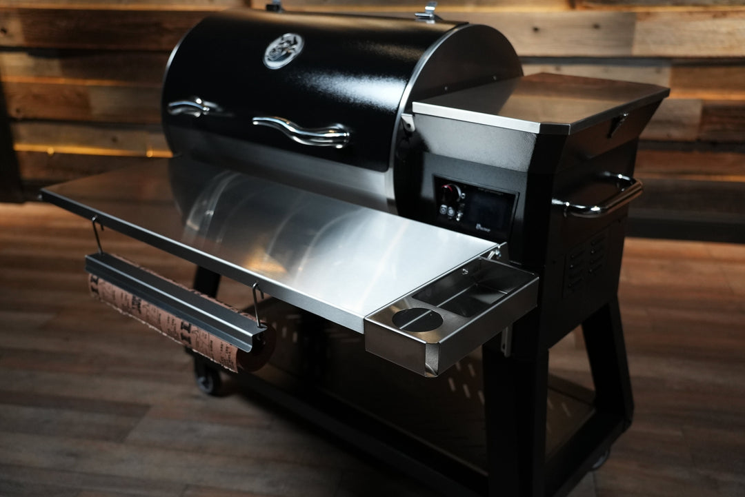 Recteq RT-800 / Deck Boss 800 | Pimp My Grill® Tactical Stainless Folding Front Shelf