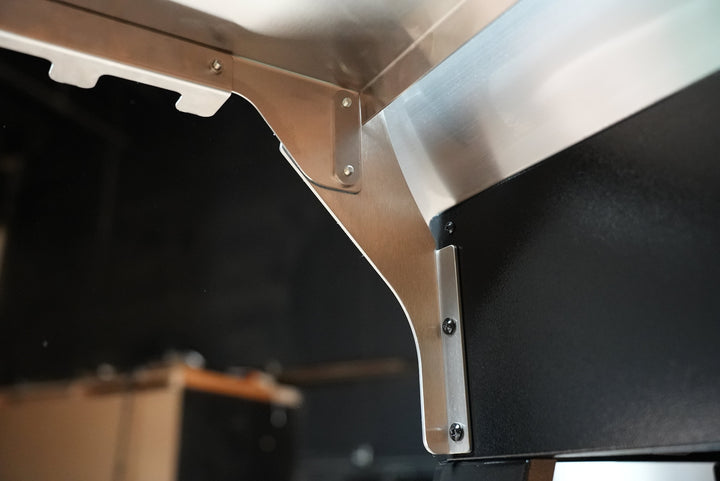 Recteq RT-800 / Deck Boss 800 | Pimp My Grill® Tactical Stainless Folding Front Shelf