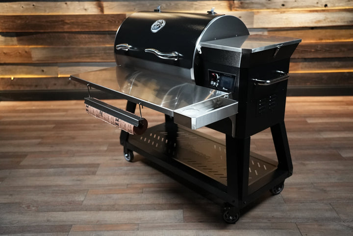 Recteq RT-800 / Deck Boss 800 | Pimp My Grill® Tactical Stainless Folding Front Shelf