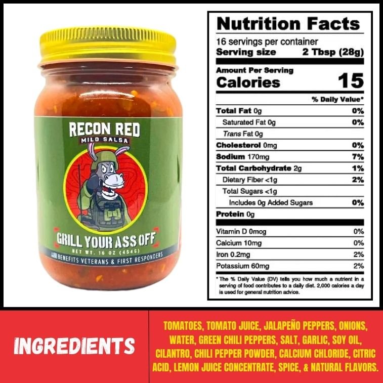 Recon Red Mild Salsa - BBQRubs.com